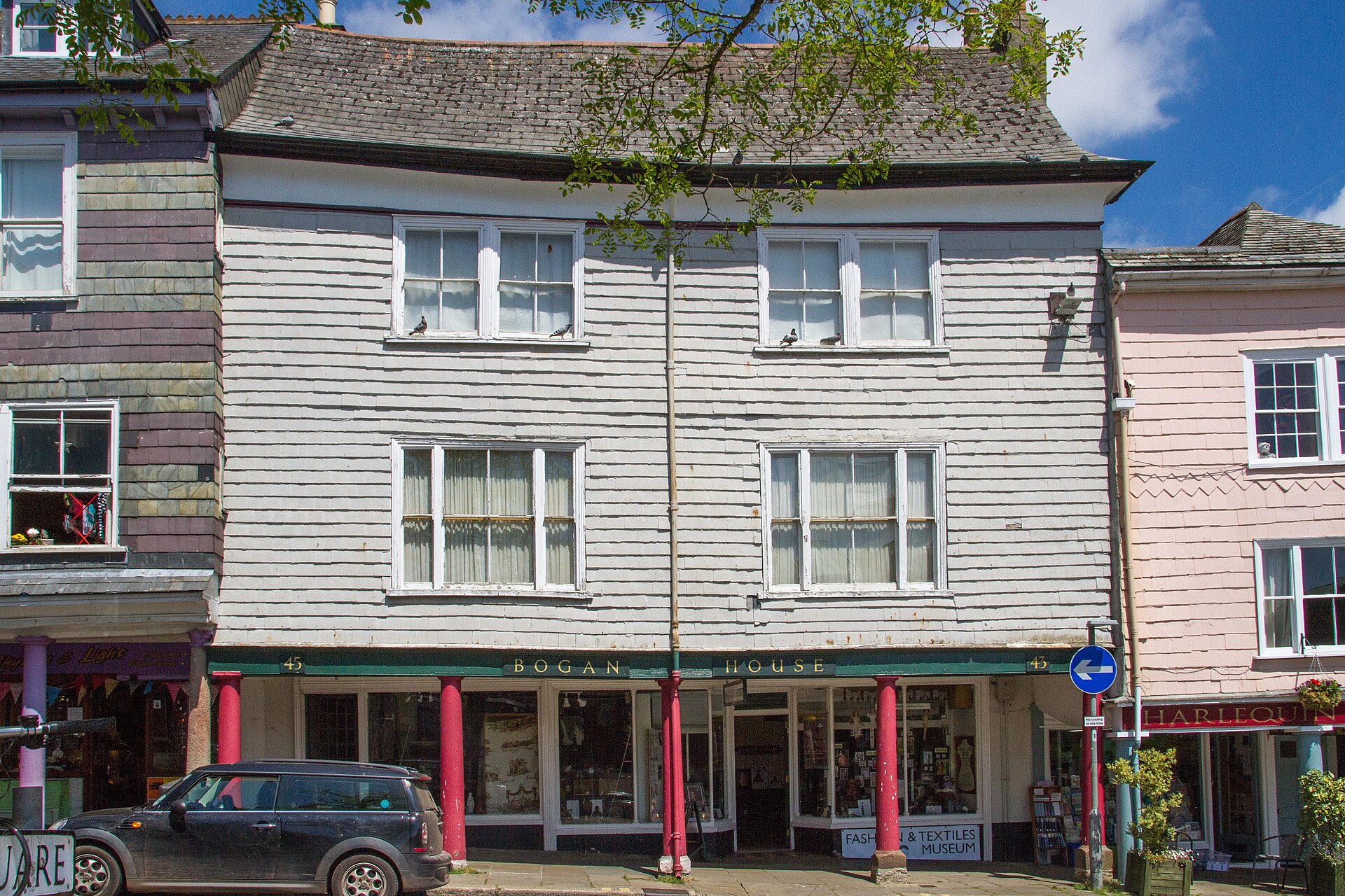 Bogan House, the Grade I listed Tudor building on Totnes High Street that housed the museum from 1987 to 2025